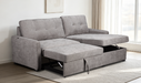 VERONA SLEEPER SOFA GREY (INTERCHANGABLE RIGHT+LEFT) CARA