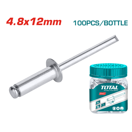 TOTAL TOOLS RIVET 4.8X12MM (100MM) TOTAL TOOLS NAMIBIA