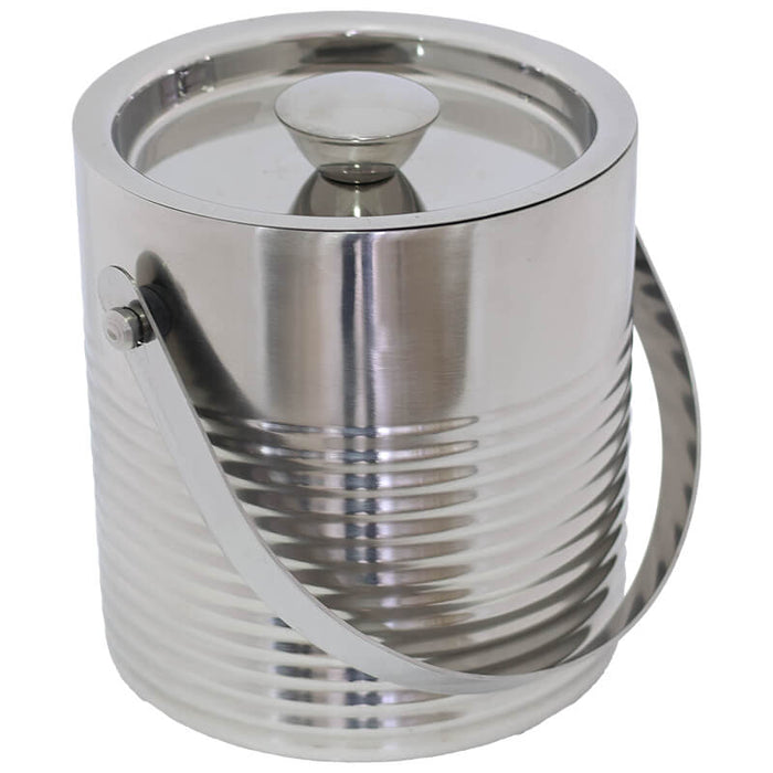 DOUBLE WALL LINE ICE BUCKET 15CM TRAN