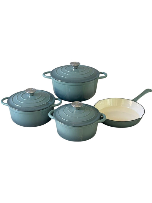 CH 7PCS CAST IRON POT SET - SEA SALT MABR