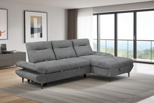 CAPELLA SLEEPER SOFA LIGHT GREY LHF CARA