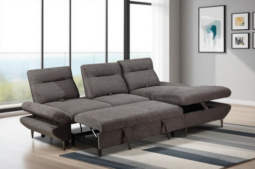 CAPELLA SLEEPER SOFA DARK GREY LHF CARA