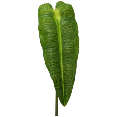 BRIGHT GREEN ANTHIIUIM LEAF 86CM TRAN