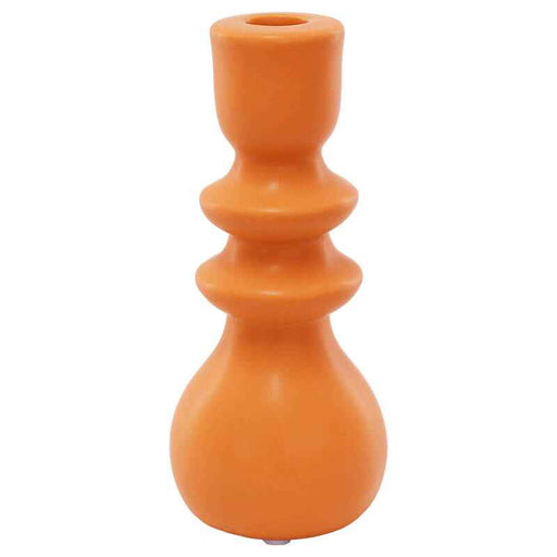 ORANGE CANDLE HOLDER 19CM