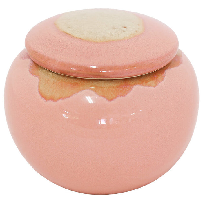 BLUSH SUNSET JAR/LID 9CM TRAN
