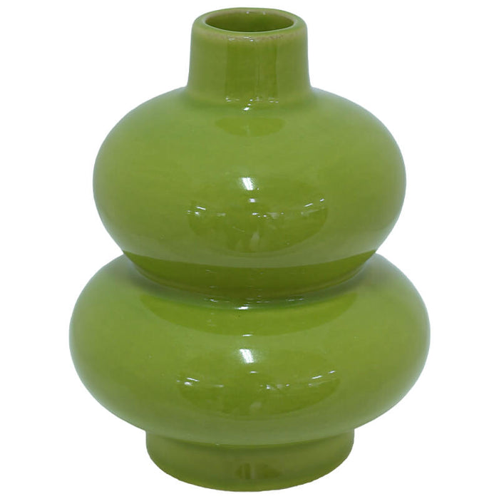 MINT GREEN VASE 12CM TRAN