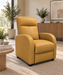 BARKLEY PUSHBACK RECLINER SAFFIANA TOFFEE CARAMEL ALPI