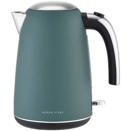 BODEN STARK 1.7L MATTE STAINLESS STEEL KETTLE GREEN BODE