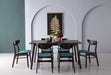 7 PCE CUBIST DINING ROOM SUITE PISTACHIO HINLIM FURNITURE
