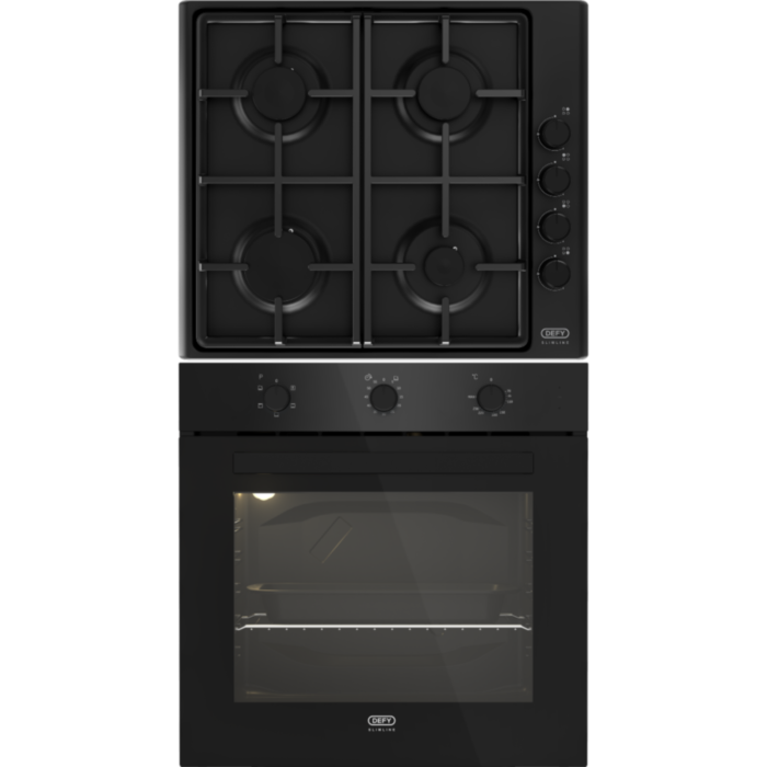 DEFY GAS HOB & ELECTRICITY OVEN BOX SET (DBO483E & DHG132) DEFY