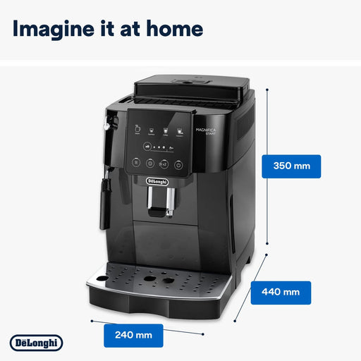DeLonghi bean to cup coffee machine with grinder and frother
