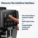 DeLonghi coffee machine control panel soft touch buttons