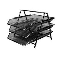 KENZEL LETTER TRAY 3-TIER - BLACK WALT