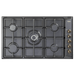 ELBA ELIO 90CM 5 BURNER GAS HOB BLACK D.K. GAS APPLIANCES (P