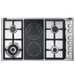 ELBA CLASSIC 90CM 4 BUNER GAS HOB WITH 2 VITRO CER ELBA