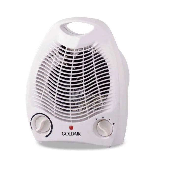 GOLDAIR UPRIGHT FAN HEATER WHITE BARK