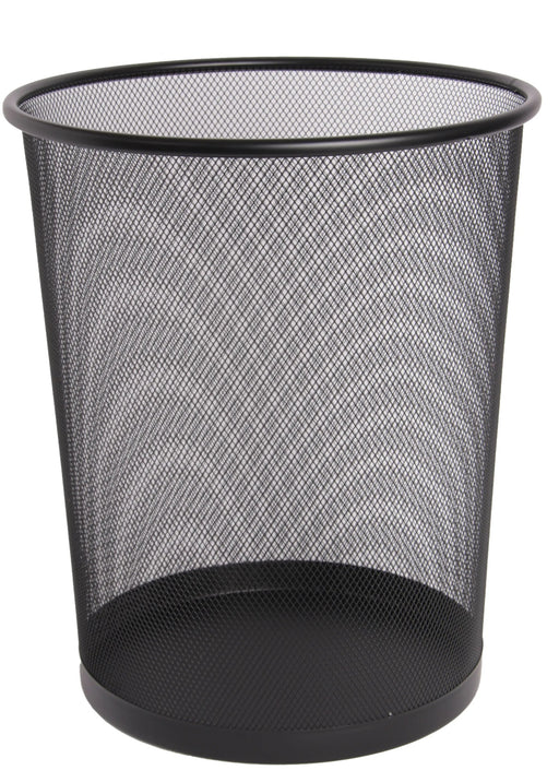 KENZEL WASTEBIN LARGE - ROUND - BLACK WALT