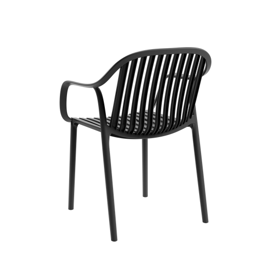 5PCE ALME OUTDOOR DINING SET BLACK FUYA
