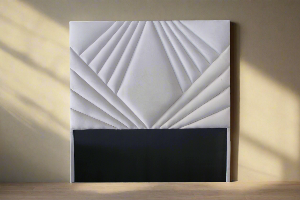 152CM LINES WHITE PU HEADBOARD H-INTERIOR