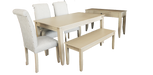 HIGHLAND DINING TABLE ONLY - RUSTIC BEIGE LINEAR CLASSICA