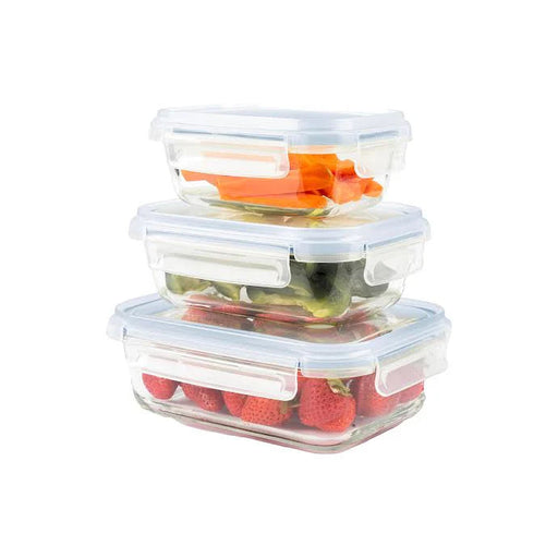 CH 3 PCS GLASS LUNCH BOX SET MABR