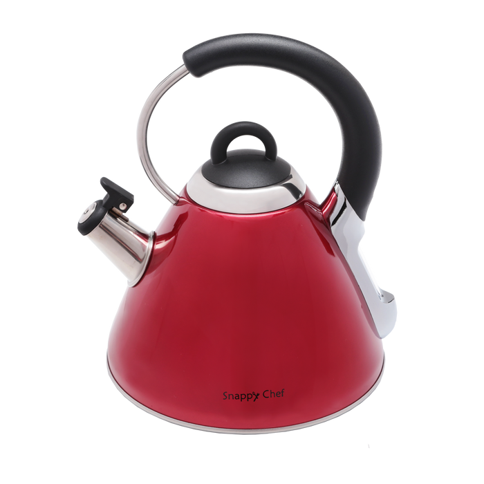 SNAPPY CHEF 1,8L RED WHISTLING KETTLE SNAP