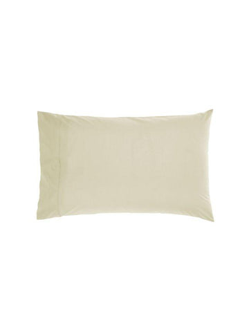 Cotton Pillow Case Ivory LINEN HOUSE