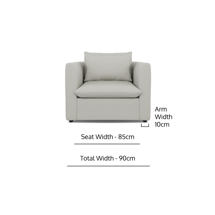 3PCE 3/2/1 LIRA LUXE LOUNGE SUITE - PERFORMANCE LUXE STONE F ZORO