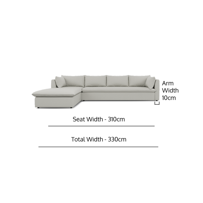 2PCE LIRA LUXE LARGE DAYBED - TEXTURED FUNGI FABRIC ZORO