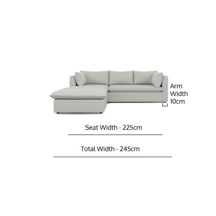 2PCE LIRA LUXE SMALL DAYBED - TEXTURED FUNGI FABRIC ZORO