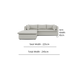 2PCE LIRA LUXE SMALL DAYBED - TEXTURED FUNGI FABRIC ZORO