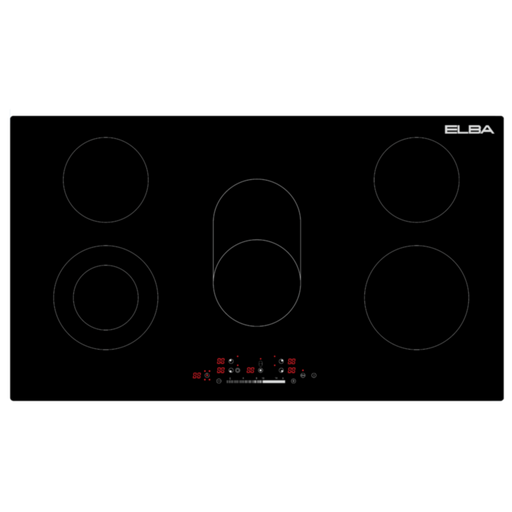 ELBA CLASSIC 90CM 5 ZONE CERAN HOB- BLACK ELBA