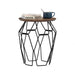 NANO SIDE TABLE COCOA & METAL HINLIM FURNITURE