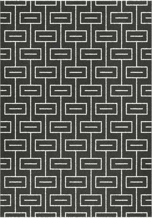ELLE RUG 160X230 - GEOMETRICAL SQUARE LINE DESIGN RUGS ORIGINAL