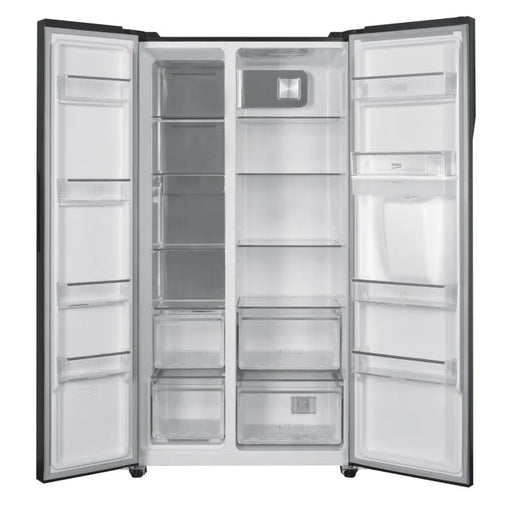 BEKO 521L SIDE BY SIDE FRIDGE DARK INOX GREY DEFY