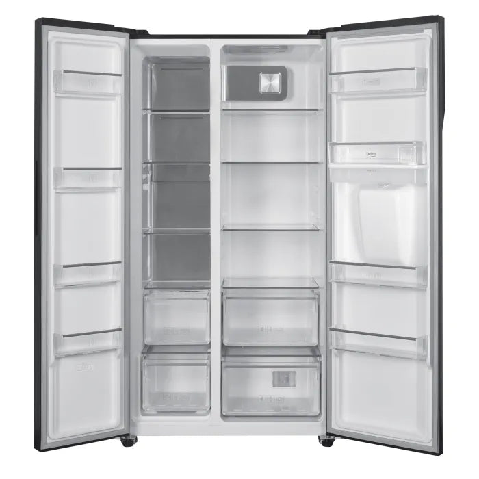 BEKO 521L SIDE BY SIDE FRIDGE DARK INOX GREY DEFY