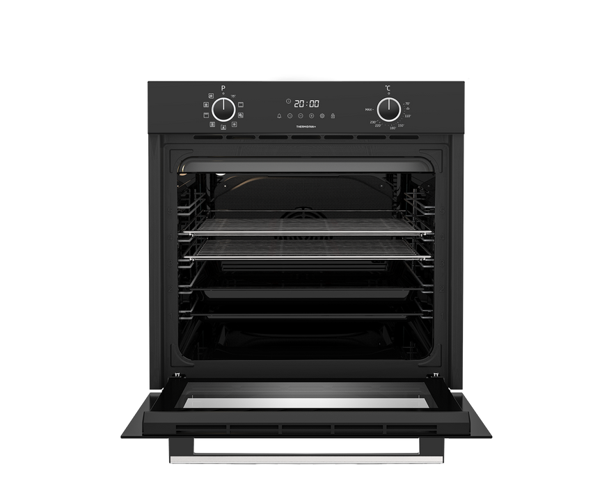 DEFY 60CM BUILT-IN OVEN WITH THERMOFAN+ BLACK DEFY