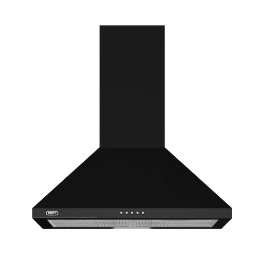 DEFY 600 CHIMNEY COOKERHOOD BLACK DEFY