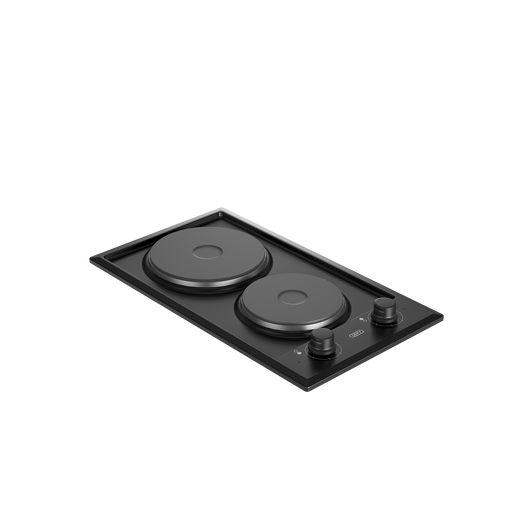 Defy electric hob solid plates top view