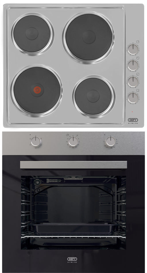 DEFY 60CM SLIMLINE OVEN AND HOB BUNDLE (DBO484E & DHD399) DEFY