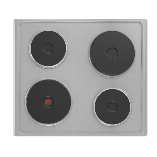 Defy hob solid plates cooking surface top view