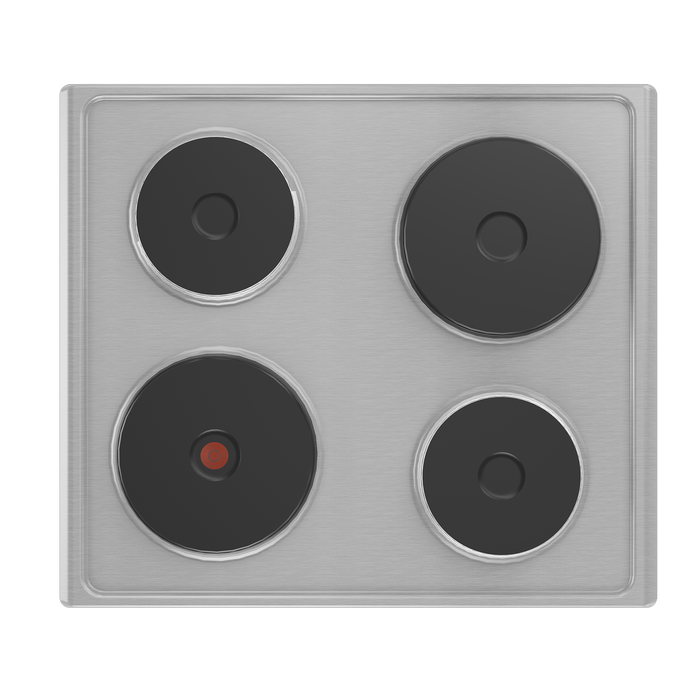 Defy hob solid plates cooking surface top view