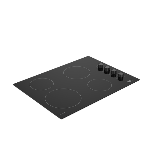 Defy DHD411 hob with 4 cooking zones top view