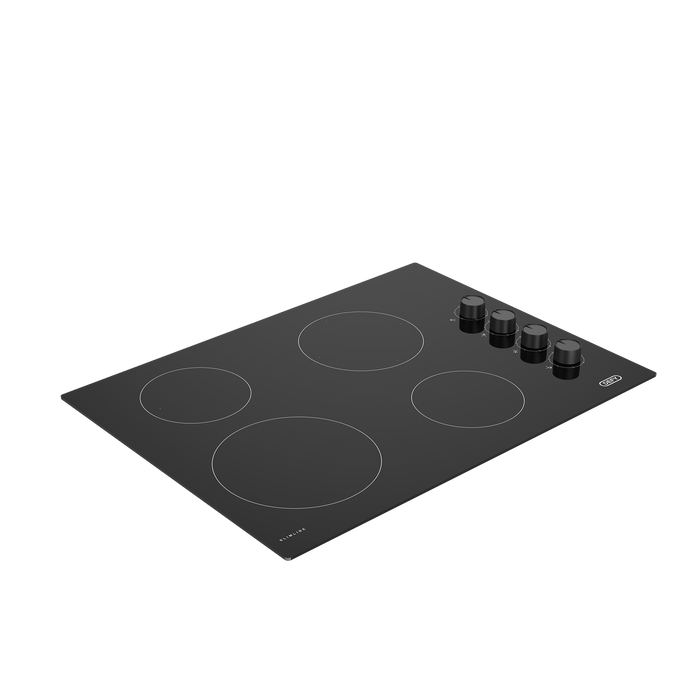 Defy DHD411 hob with 4 cooking zones top view