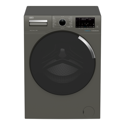Defy washing machine Manhattan grey sleek design