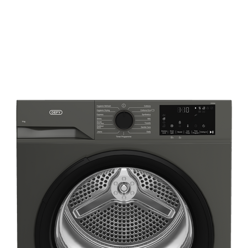 Black  Defy dryer with digital control panel on a white background | Nictus Namibia