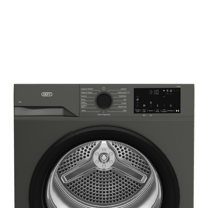 Black  Defy dryer with digital control panel on a white background | Nictus Namibia