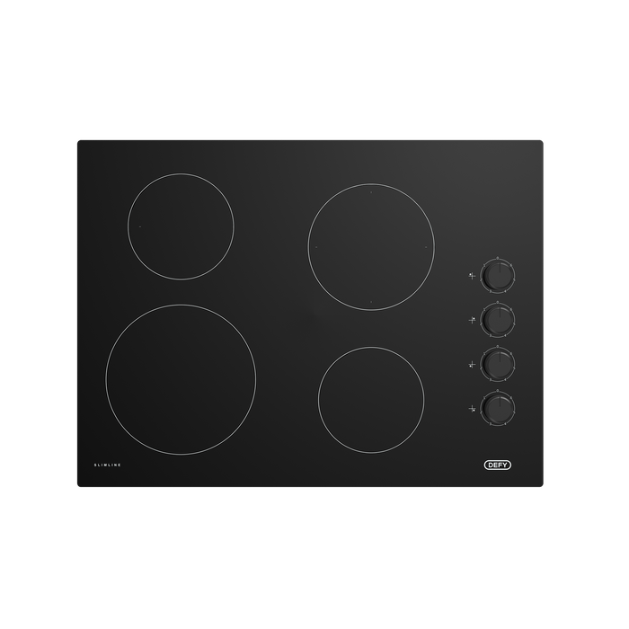 Defy 60cm electric hob black vitroceramic glass