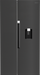 Defy 555L side by side fridge freezer dark inox