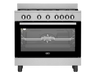 DEFY 90CM FREESTANDING GAS/ELECTRIC STOVE SILVER DEFY
